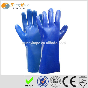 Sunnyhope blaue Sicherheits-PVC-Handschuhe